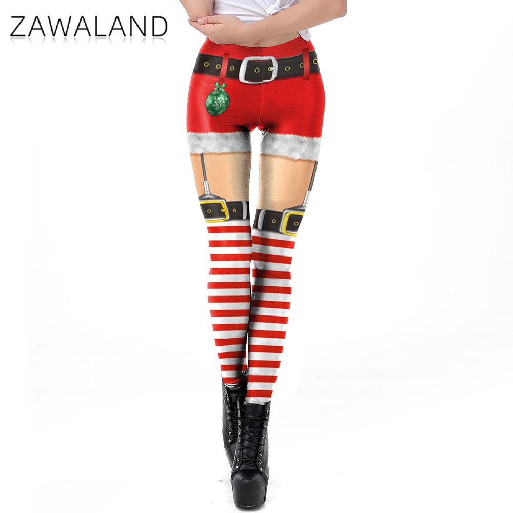 Zawaland Christmas Yoga Leggin - Women'S Red Accessories ulasan dan harga