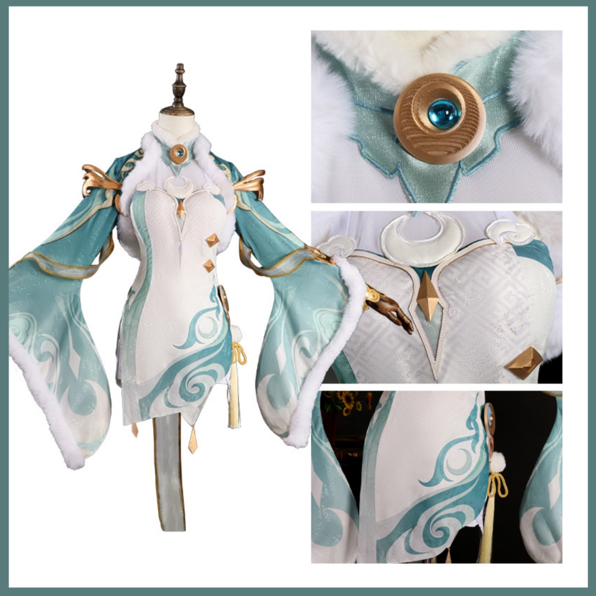 Game Zibai Cosplay Costume Gre - Women'S Accessories Clothing ulasan dan harga