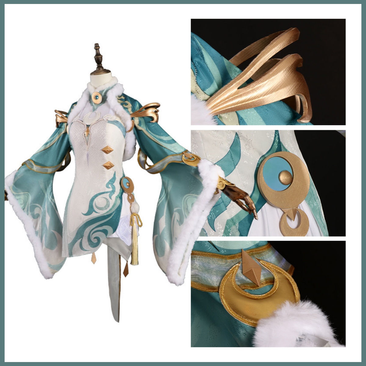Game Zibai Cosplay Costume Gre - Women'S Accessories Clothing ulasan dan harga
