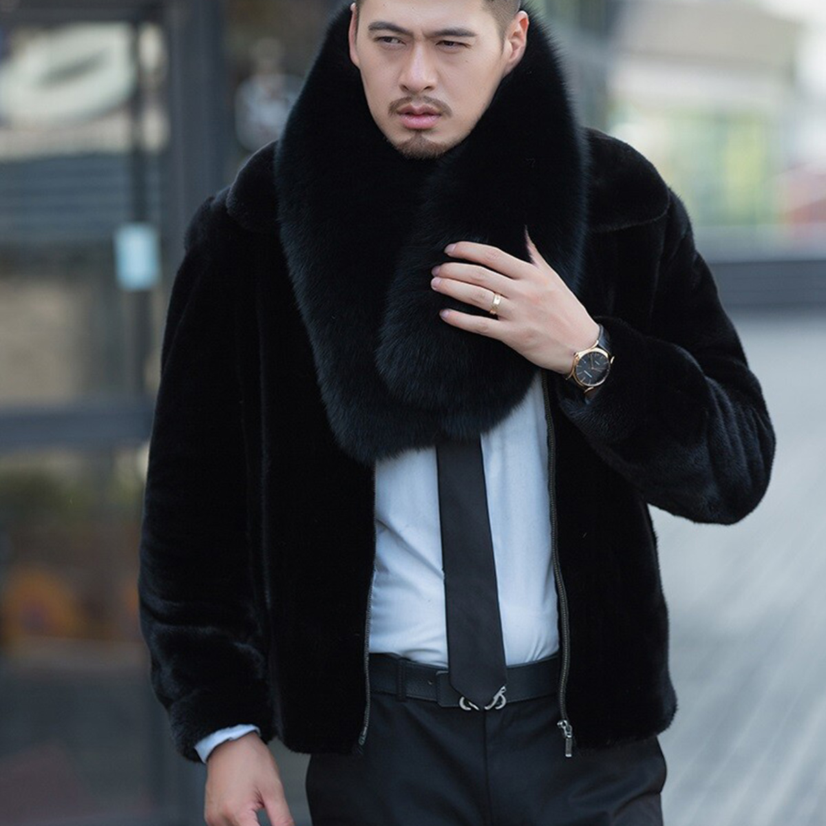 Genuine Fox Fur Scarf Winter A - Women Accessories Sale ulasan dan harga