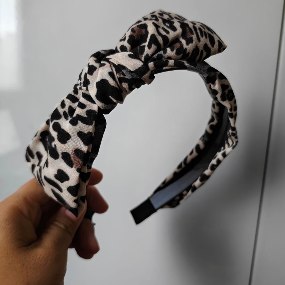 Leopard Print Headband with A  - Women Accessories Sale ulasan dan harga