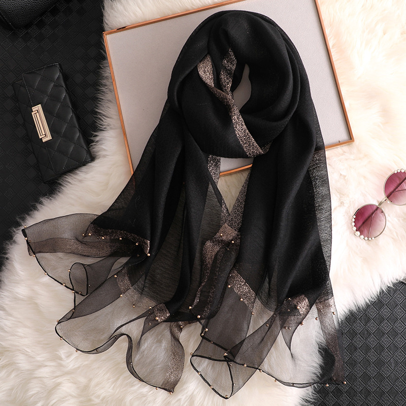 2024 Luxury 100% Silk Shawl Sc - Silk Scarf Square ulasan dan harga
