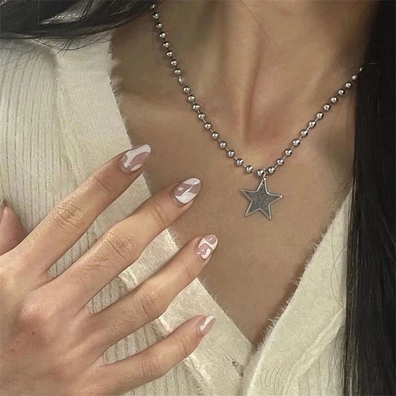 Kpop Cool Punk Vintage Star Pe - Women'S Emo Accessories ulasan dan harga