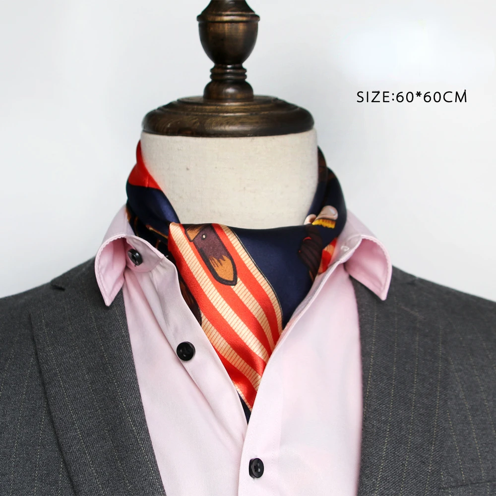 British Men's Silk Scarf Small - Silk Scarf Square ulasan dan harga