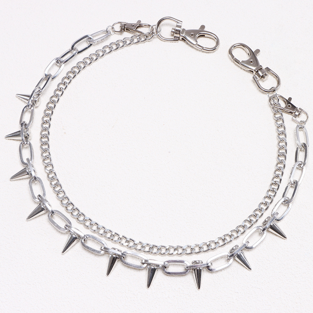 Punk Metal Rivets Pants Chains - Women'S Emo Accessories ulasan dan harga
