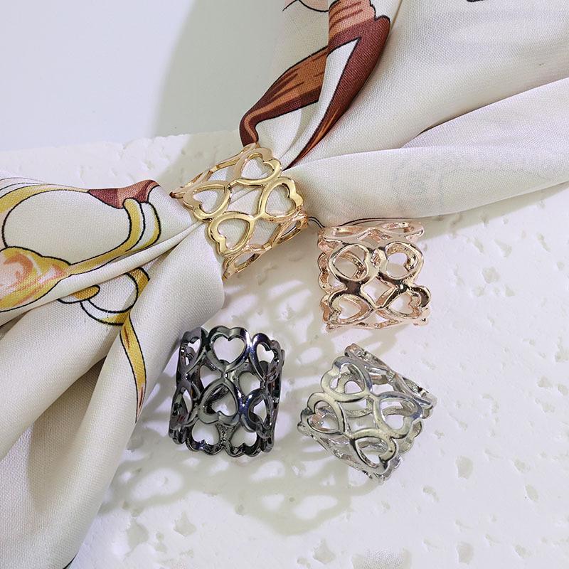 1/4Pcs Alloy Circle Scarves Br - Women'S Accessories Clothing ulasan dan harga