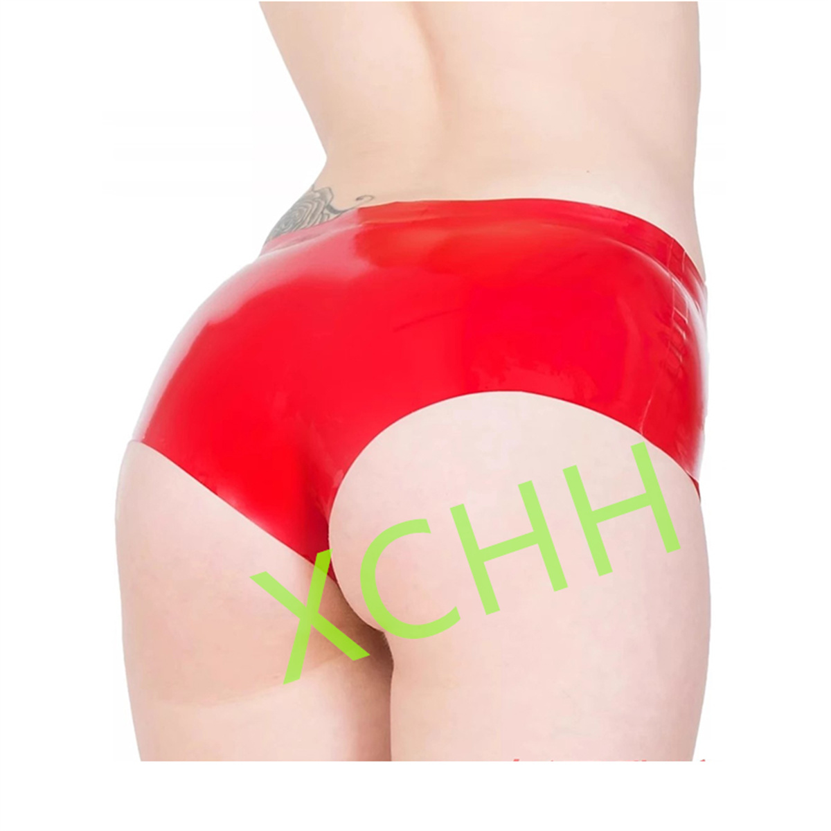 Latex Briefs Woman Rubber Shor - Women'S Red Accessories ulasan dan harga
