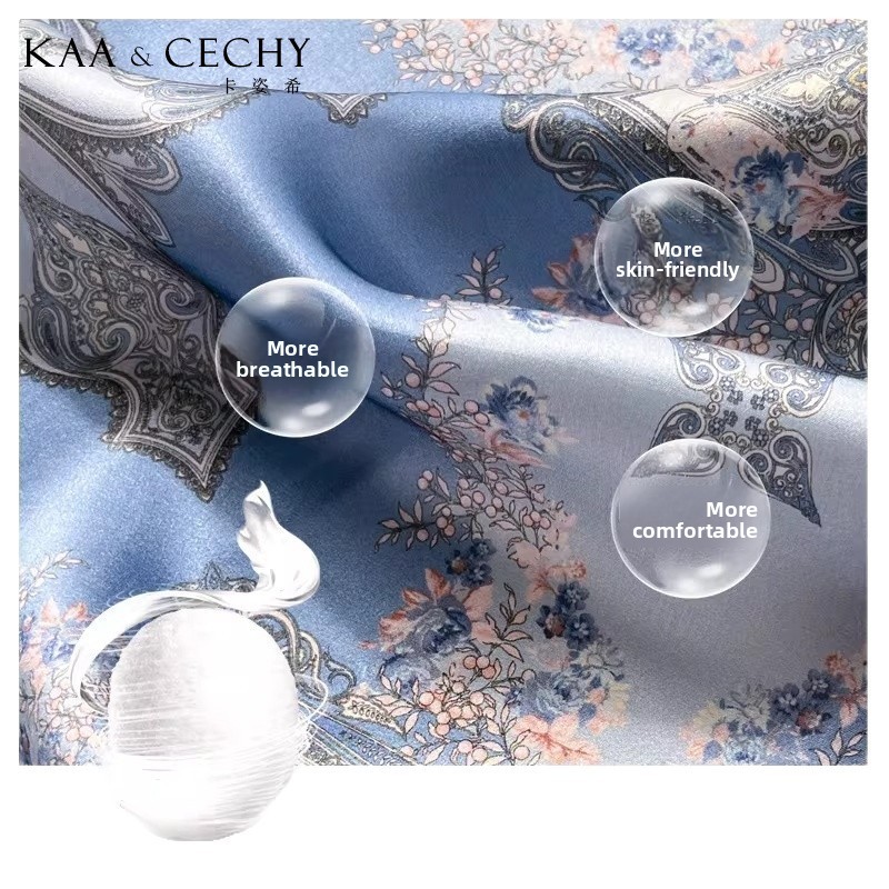 Baroque Floral 100% Mulberry S - Silk Scarf Square ulasan dan harga