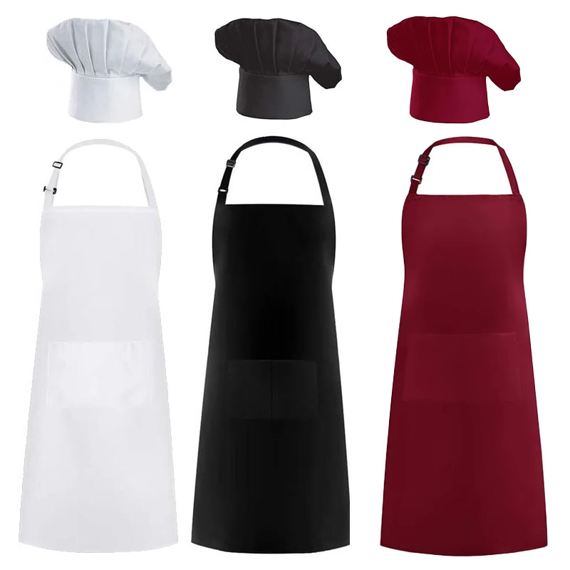 Apron Chef Hat Food Service Ki - Women Kitchen Accessories ulasan dan harga
